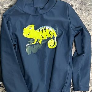 2T boys swim suit with long sleeve rash guard